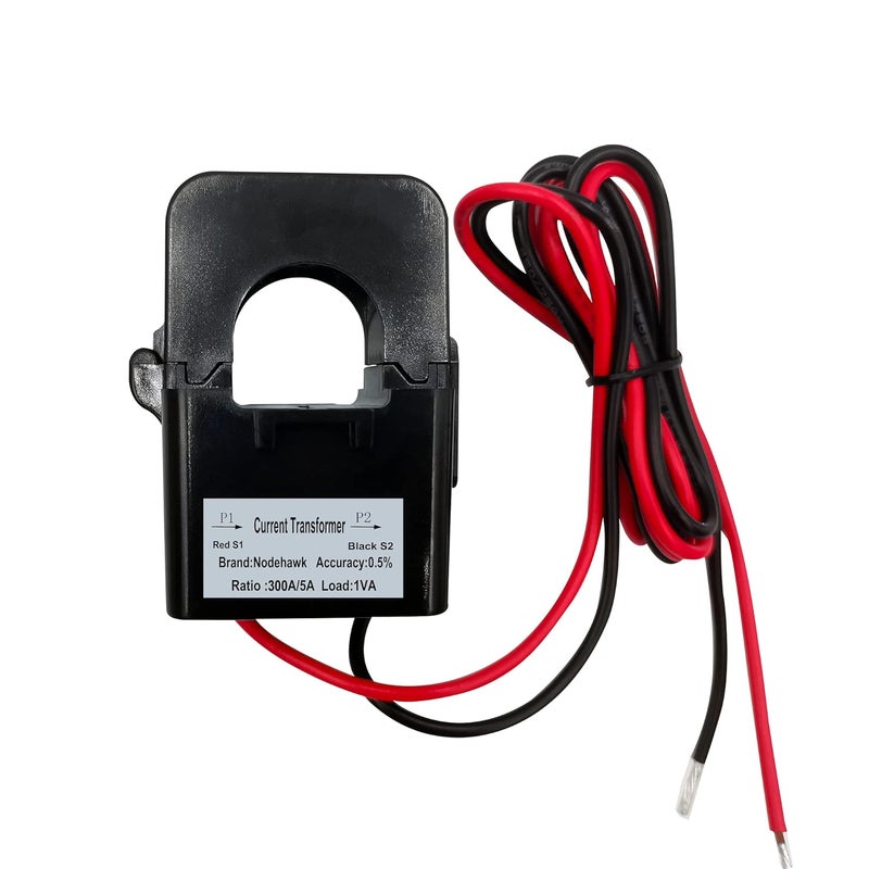 nodehawk AC Current Sensor Transformer, Core Current Transformer Coil Sensor for 300A Amp Energy Meter - Image 1